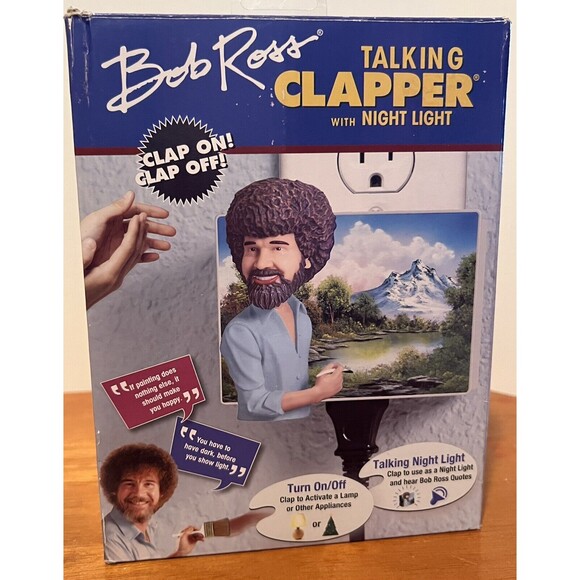 Bob Ross Talking Clapper Sound Activated Switch Clap x3 for Bob Night Light! - Picture 2 of 6